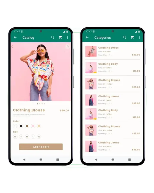 App de una tienda de ropa con catálogo y carrito